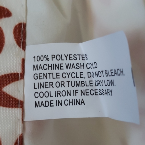 One curtain panel with top grommets in Rust NWOT - Picture 6 of 8